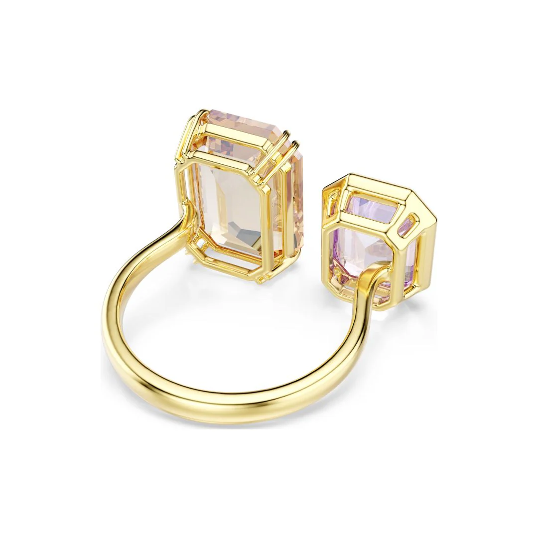 Swarovski Millenia sormus, keltakullanväri, ruskea ja laventeli kristalli - Image 5