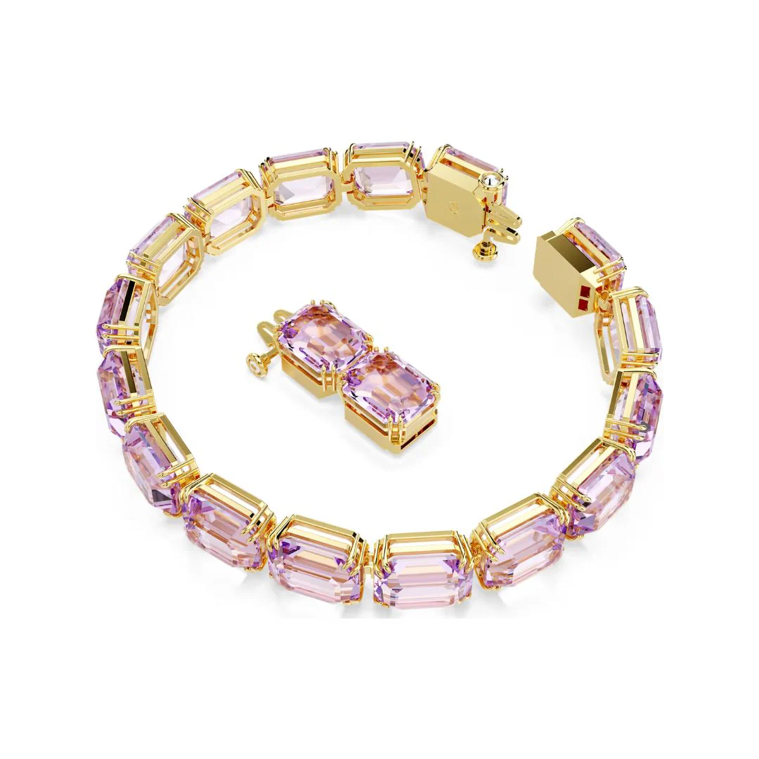 Swarovski Millenia Tennis rannekoru, keltakullanväri ja violetit kristallit 5720487 - Image 2