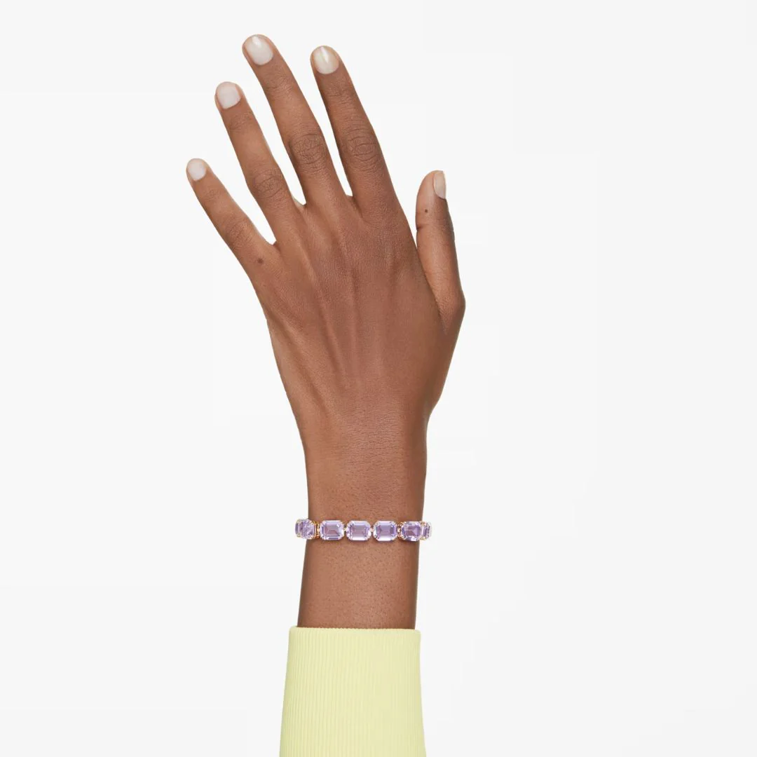 Swarovski Millenia Tennis rannekoru, keltakullanväri ja violetit kristallit 5720487 - Image 4