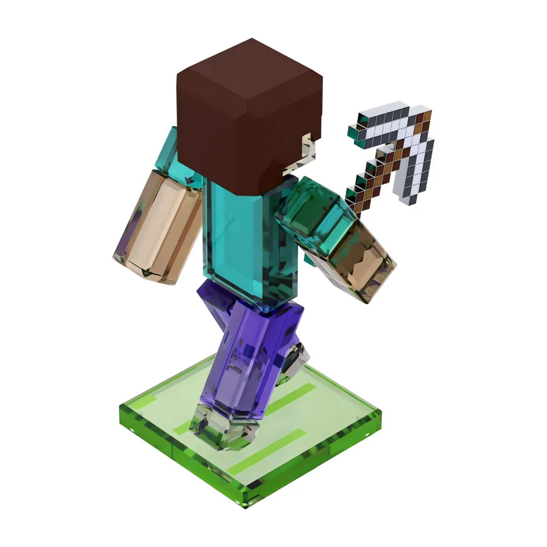 Swarovski Minecraft Steve -kristallifiguuri, 5701272 - Image 3