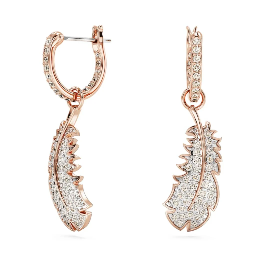 Swarovski Nice korvakorut, ruusukullanväri ja kirkkaat kristallit, 5663486