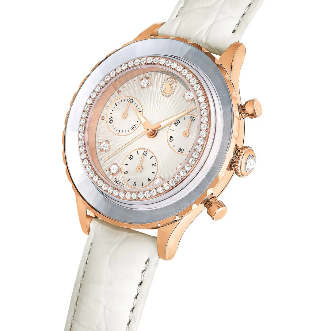 Swarovski Octea chrono rannekello, ruusukullanväri ja kirkkaat kristallit, 5671150 - Image 3