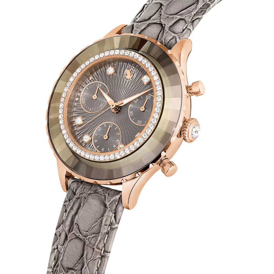 Swarovski Octea chrono rannekello, ruusukullanväri ja kirkkaat kristallit, 5671153 - Image 3