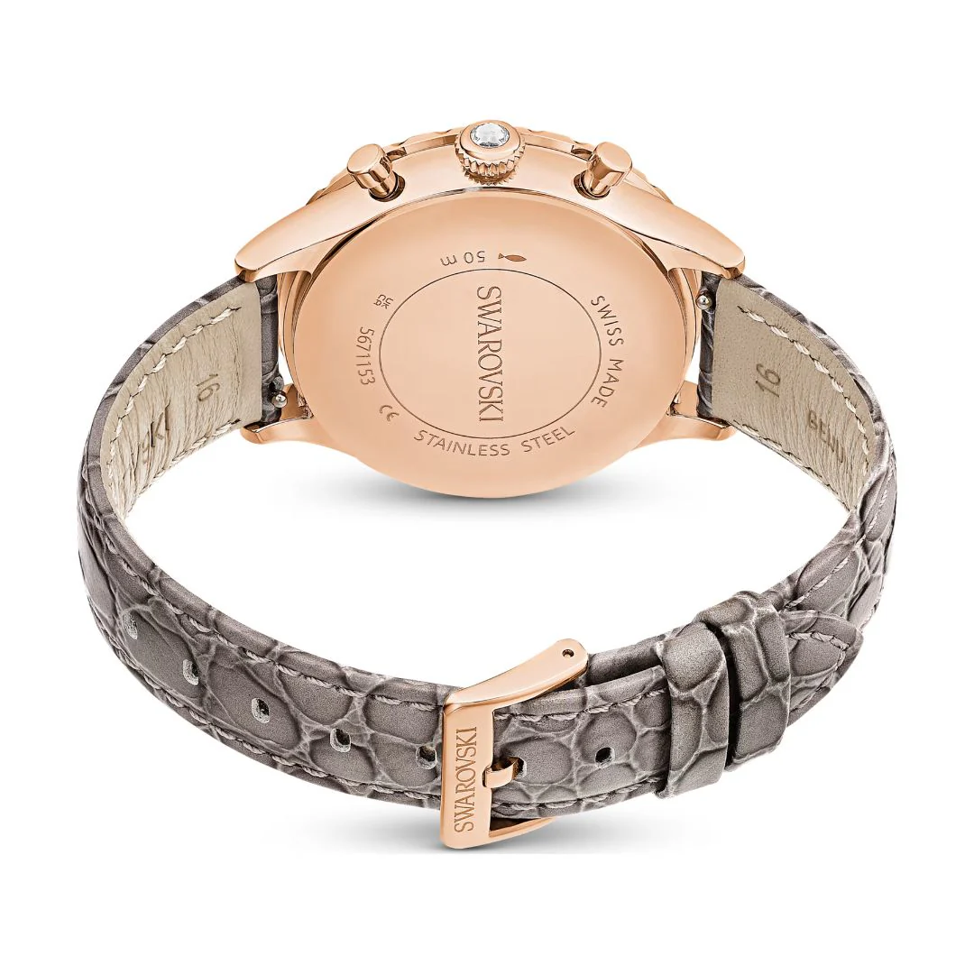 Swarovski Octea chrono rannekello, ruusukullanväri ja kirkkaat kristallit, 5671153 - Image 4