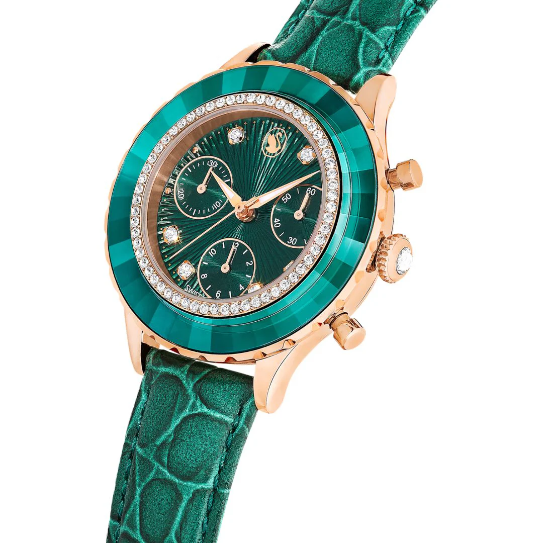 Swarovski Octea chrono rannekello, ruusukullanväri ja kirkkaat kristallit, 5672931 - Image 3
