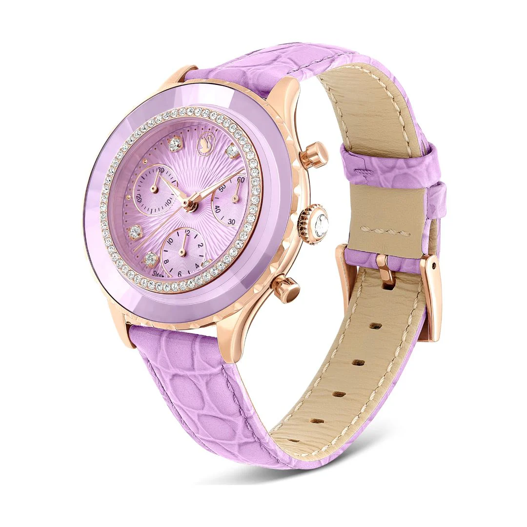 Swarovski Octea chrono rannekello, ruusukullanväri ja kirkkaat kristallit, 5690804 - Image 2
