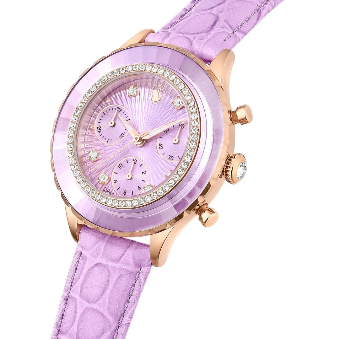 Swarovski Octea chrono rannekello, ruusukullanväri ja kirkkaat kristallit, 5690804 - Image 3