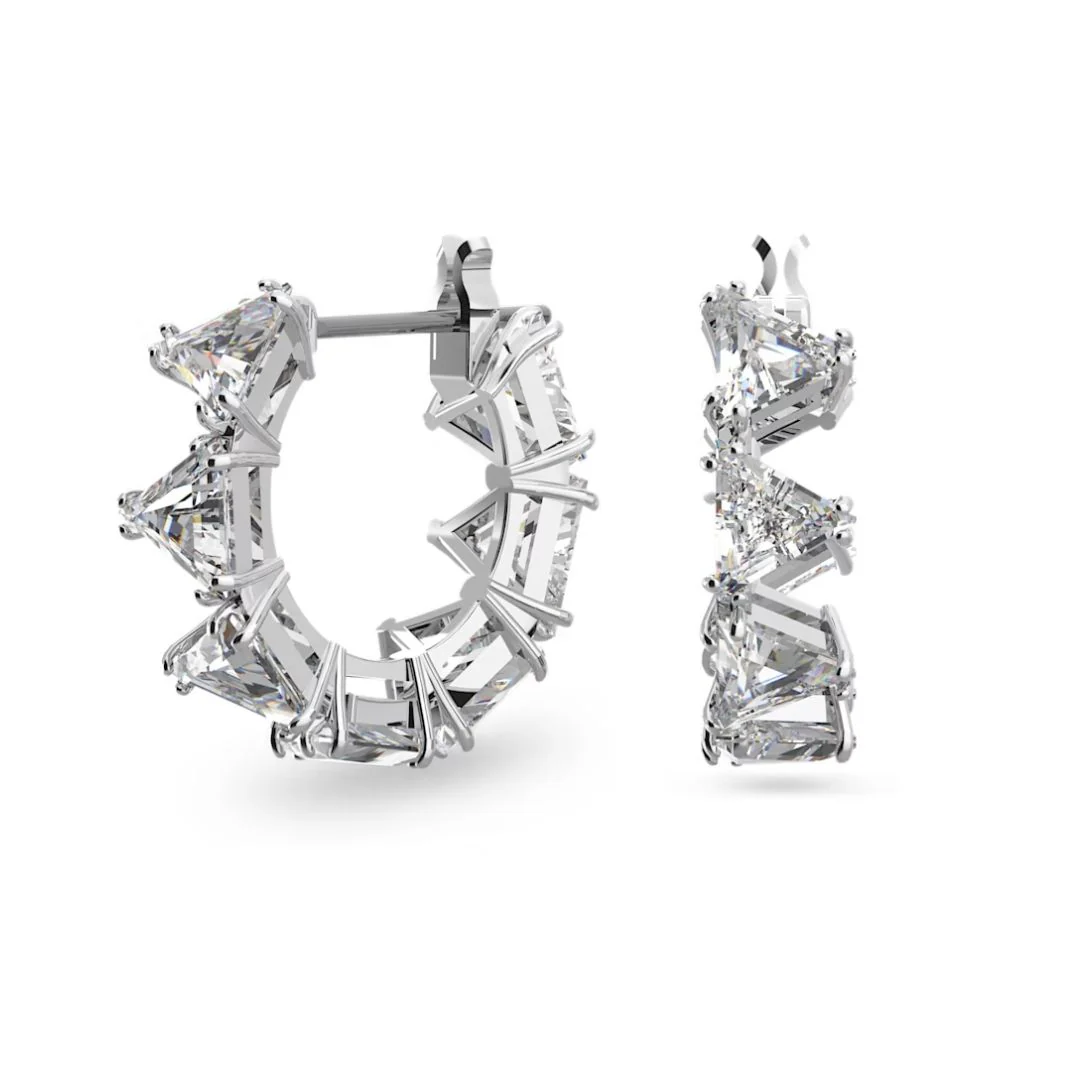 Swarovski Ortyx rengaskorvakorut, koko S, vaalea metalli ja kirkkaat kristallit 5632467