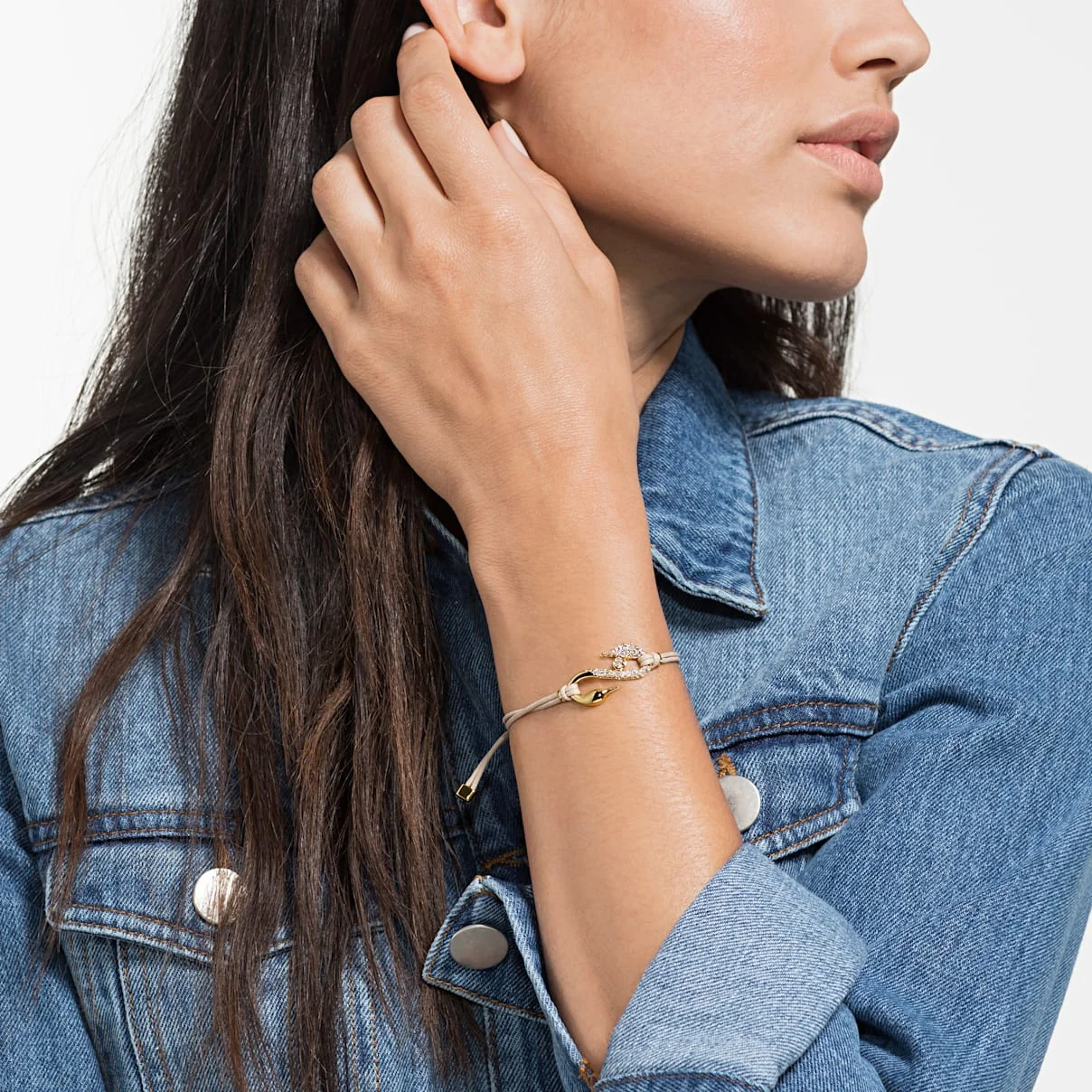 Swarovski Power Collection kristallirannekoru, beige - Image 2