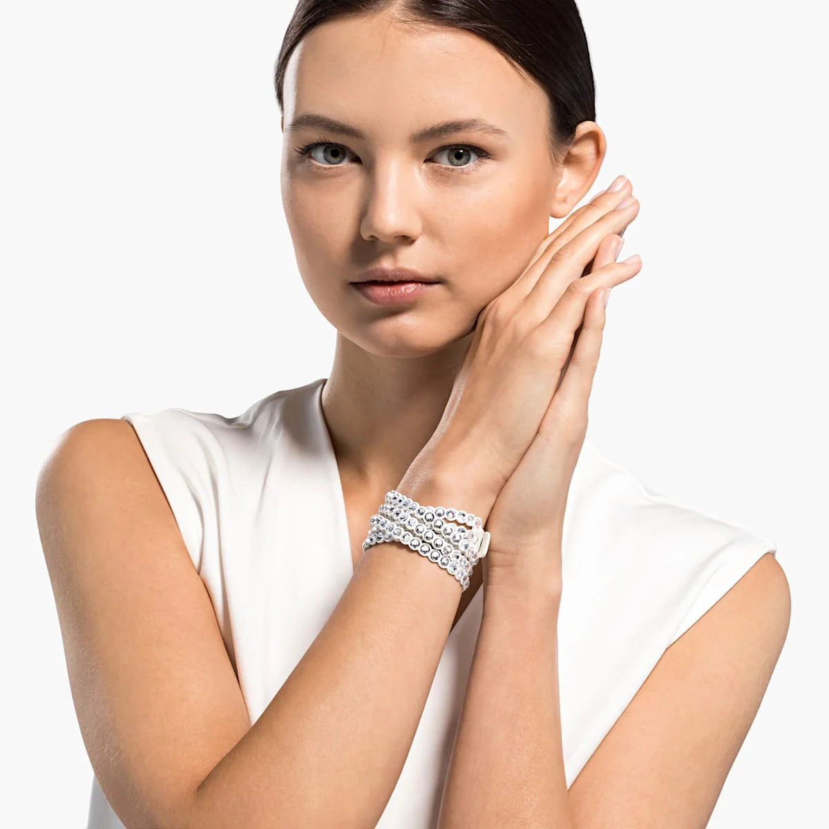Swarovski Power Collection kristallirannekoru, valkoinen - Image 4