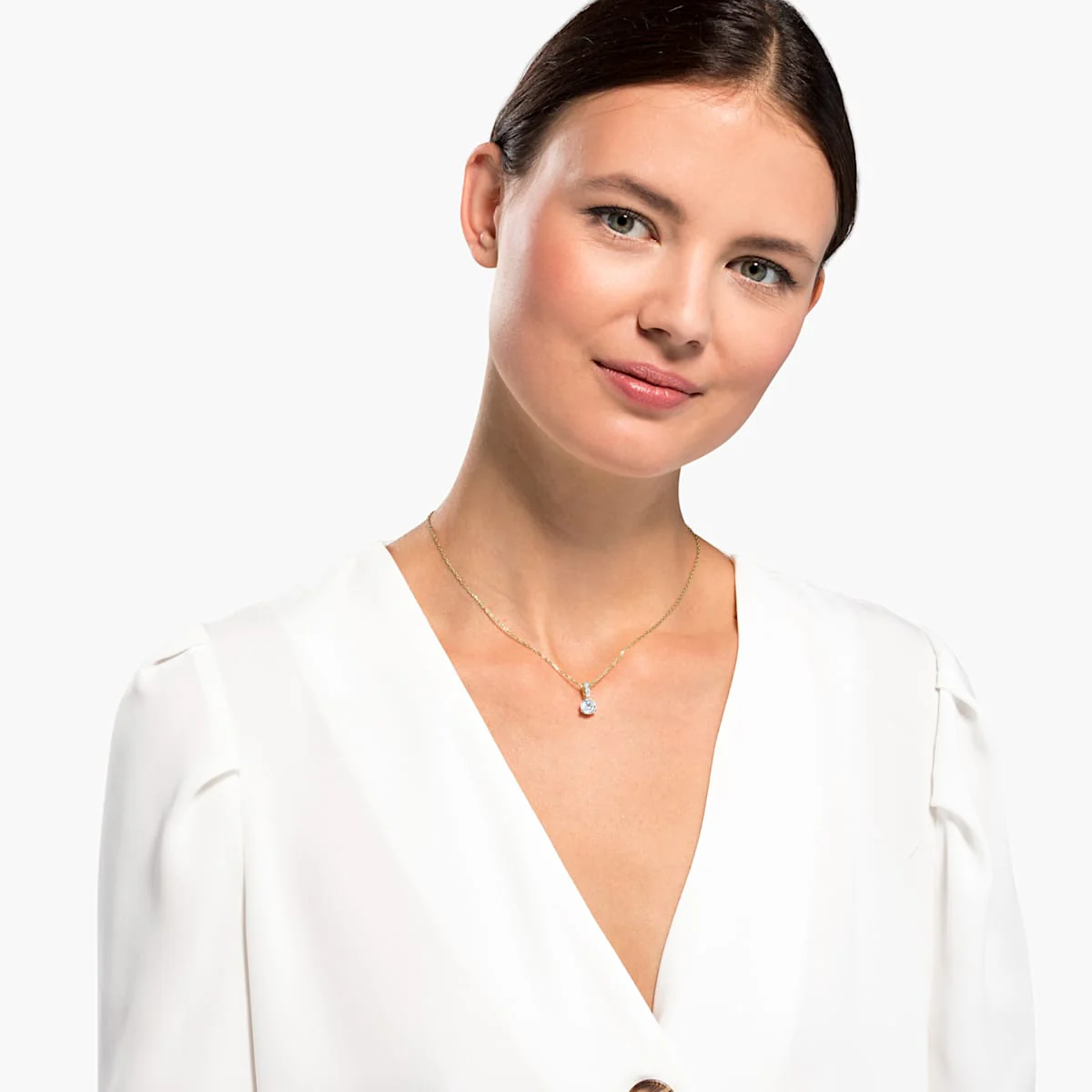 Swarovski Solitaire kristalliriipus, keltakullan värinen - Image 3