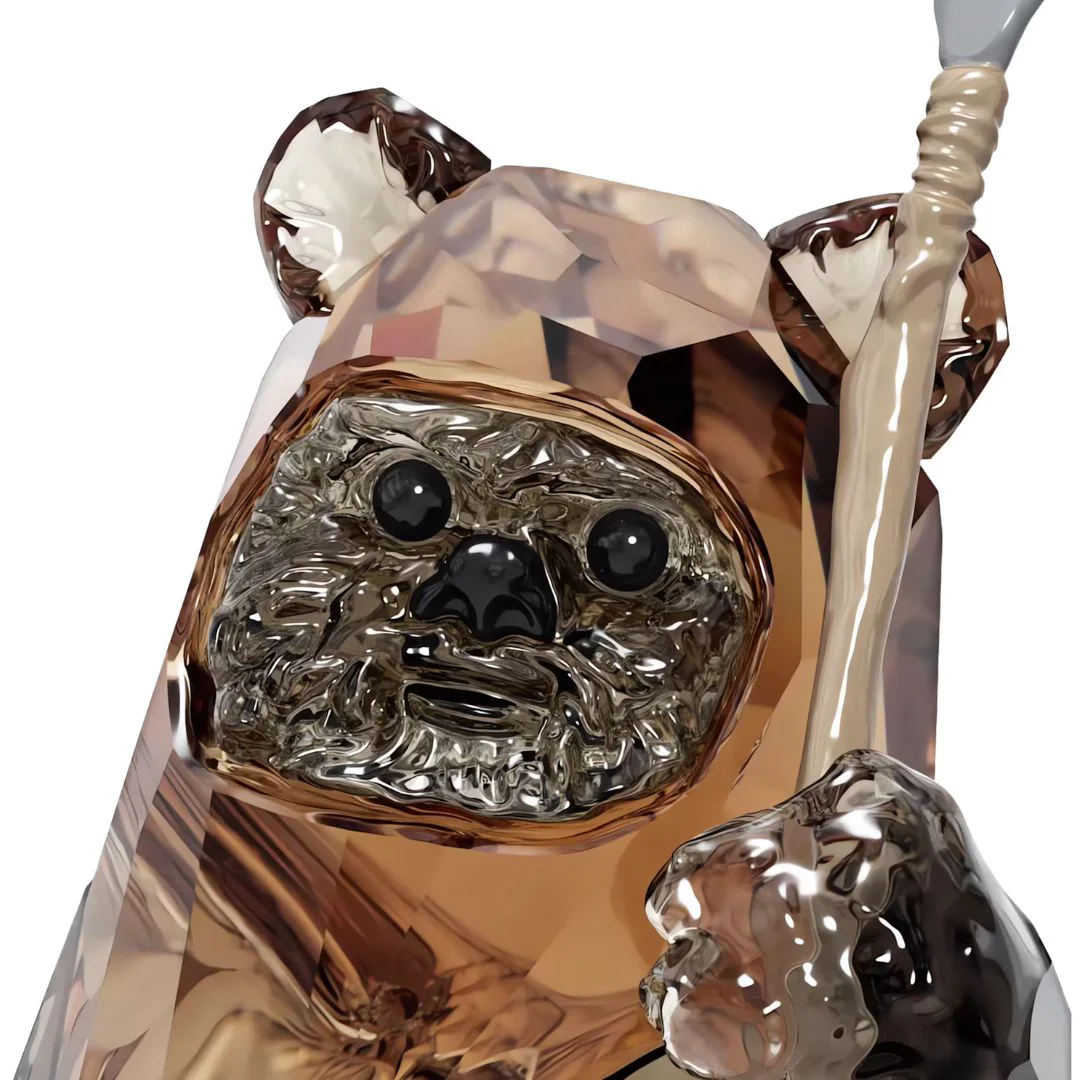 Swarovski Star Wars Evok Wicket -kristallifiguuri, 5591309 - Image 3