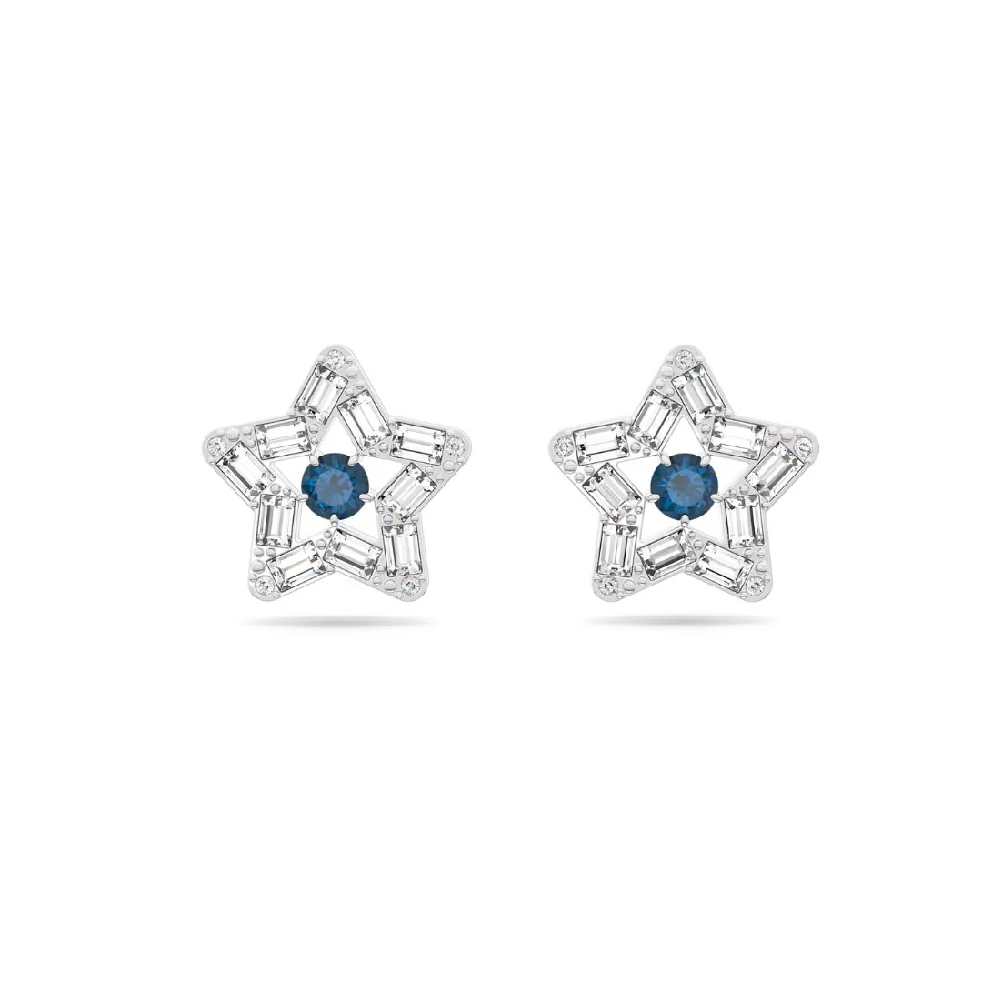 Swarovski Stella korvakorut, siniset kivet