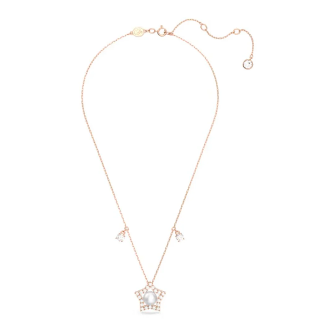 Swarovski Stella Star kaulakoru, ruuskullan väri ja valkoinen helmi 5645382 - Image 3
