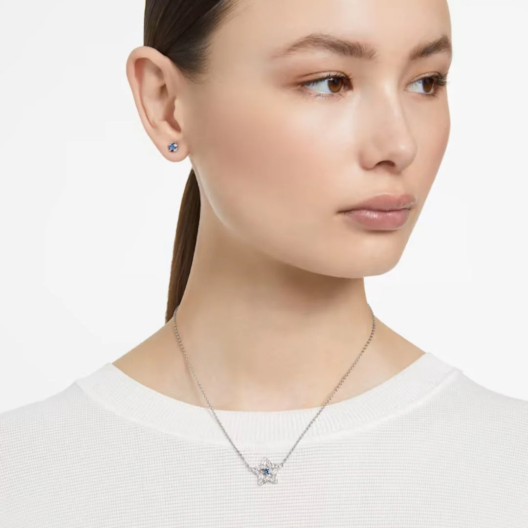 Swarovski Stella Star riipus, vaalea metalli ja siniset kristallit 5639186 - Image 2
