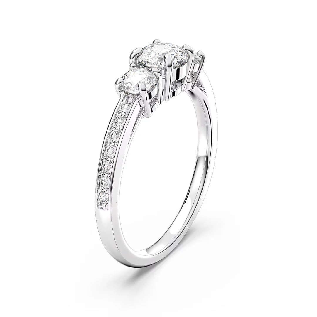Swarovski Stilla Attract Trilogy sormus, kirkkaat kristallit - Image 3