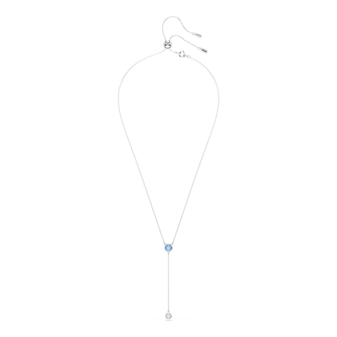 Swarovski Stilla Attract Y kaulakoru, vaalea metalli, sininen ja kirkas kristalli 5734249 - Image 3