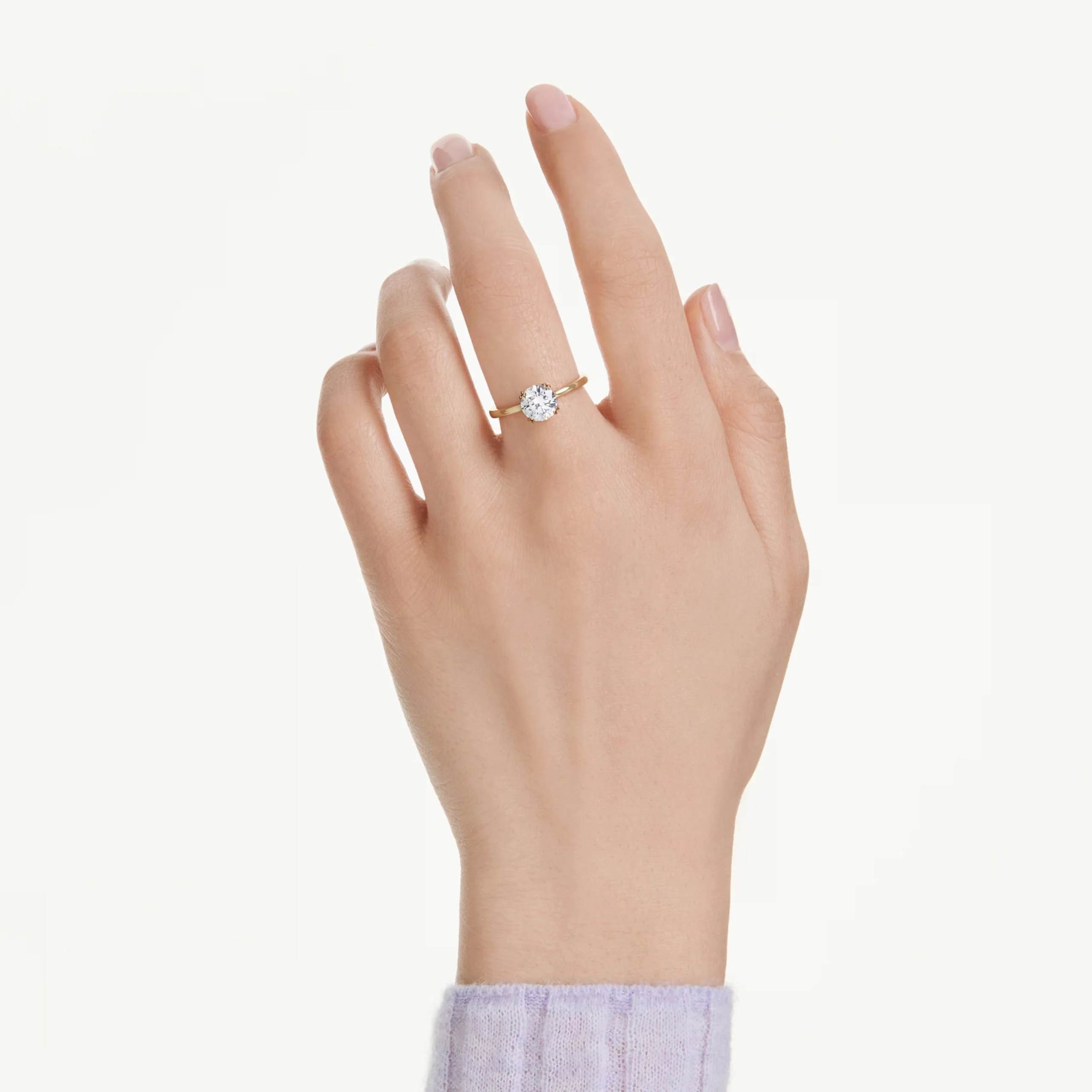 Swarovski Stilla Cocktail sormus, keltakullanvärinen ja kirkas kristalli - Image 4