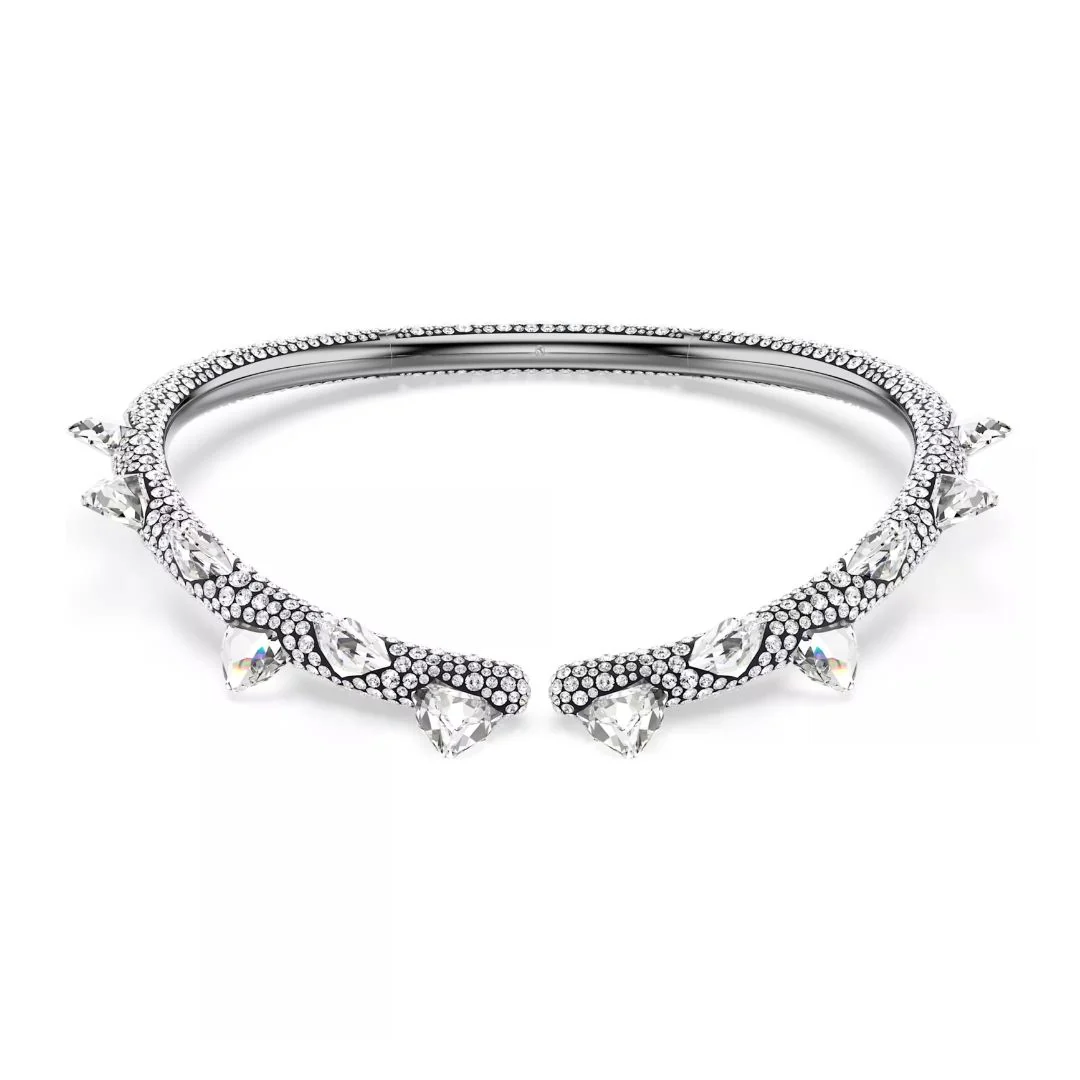Swarovski Sublima choker kaulakoru, tumma metalli ja kirkkaat kristallit 5723286
