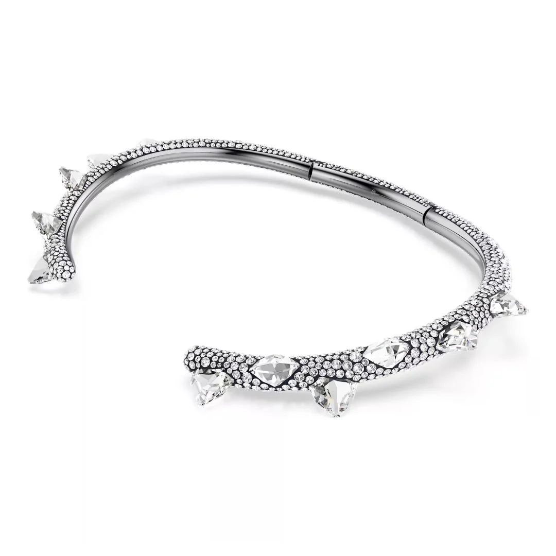 Swarovski Sublima choker kaulakoru, tumma metalli ja kirkkaat kristallit 5723286 - Image 4
