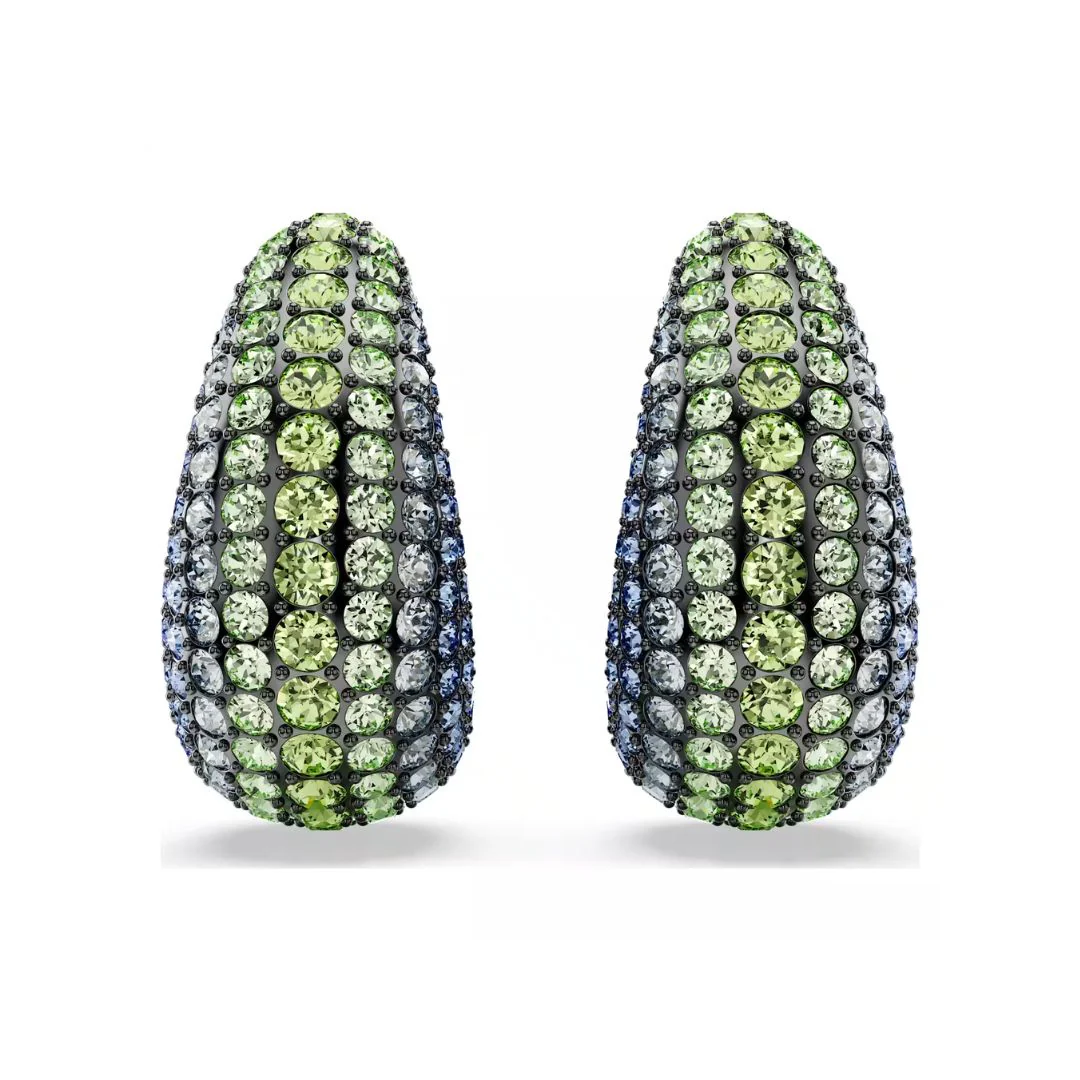 Swarovski Sublima Clip korvakorut, tumma metalli ja eri väriset kristallit 5692111