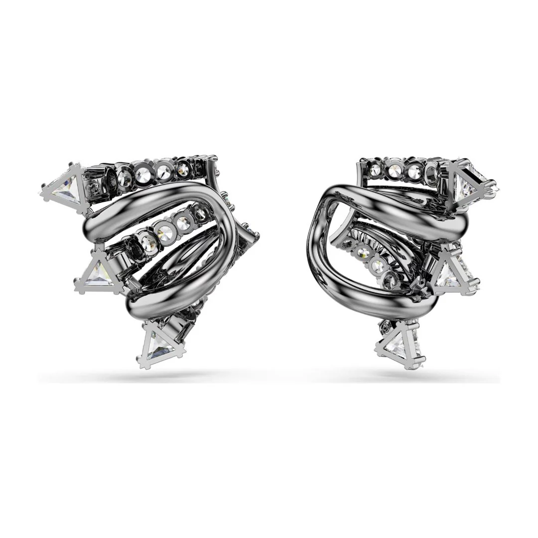 Swarovski Sublima ear cuff korvakorut, tumma metalli kirkkailla kristalleilla 5723186 - Image 3
