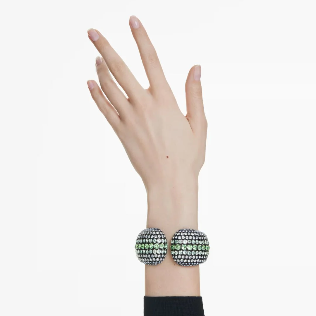 Swarovski Sublima rannekoru, tumma metalli ja eri väriset kristallit - Image 3