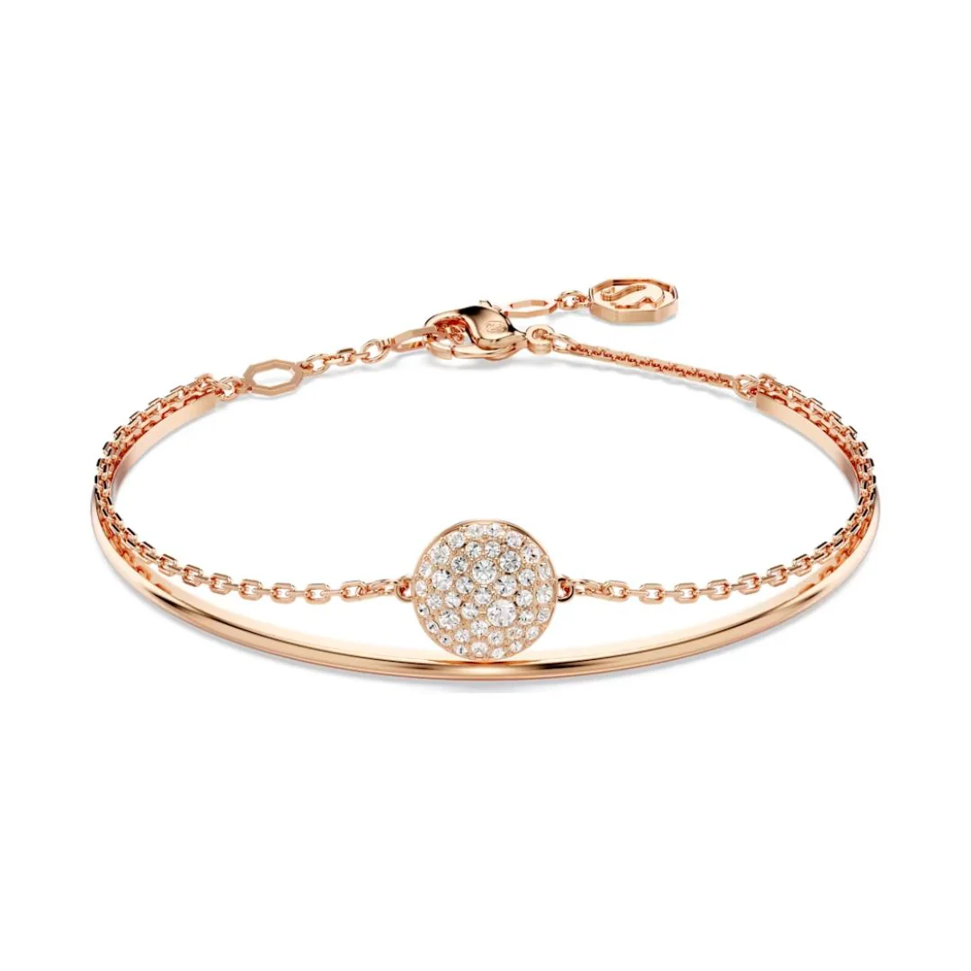 Swarovski Sublima rannerengas, ruusukullattu ja kirkkaat kristallit 5683452
