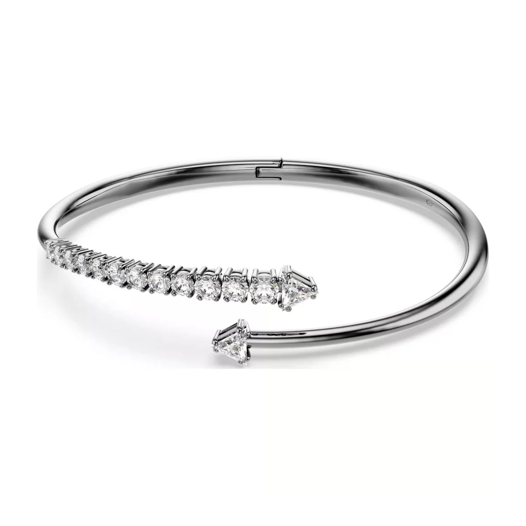 Swarovski Sublima rannerengas, tumma metalli ja kirkkaat kristallit
