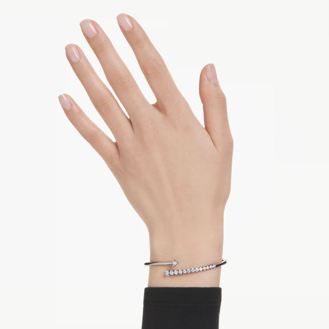 Swarovski Sublima rannerengas, tumma metalli ja kirkkaat kristallit - Image 3