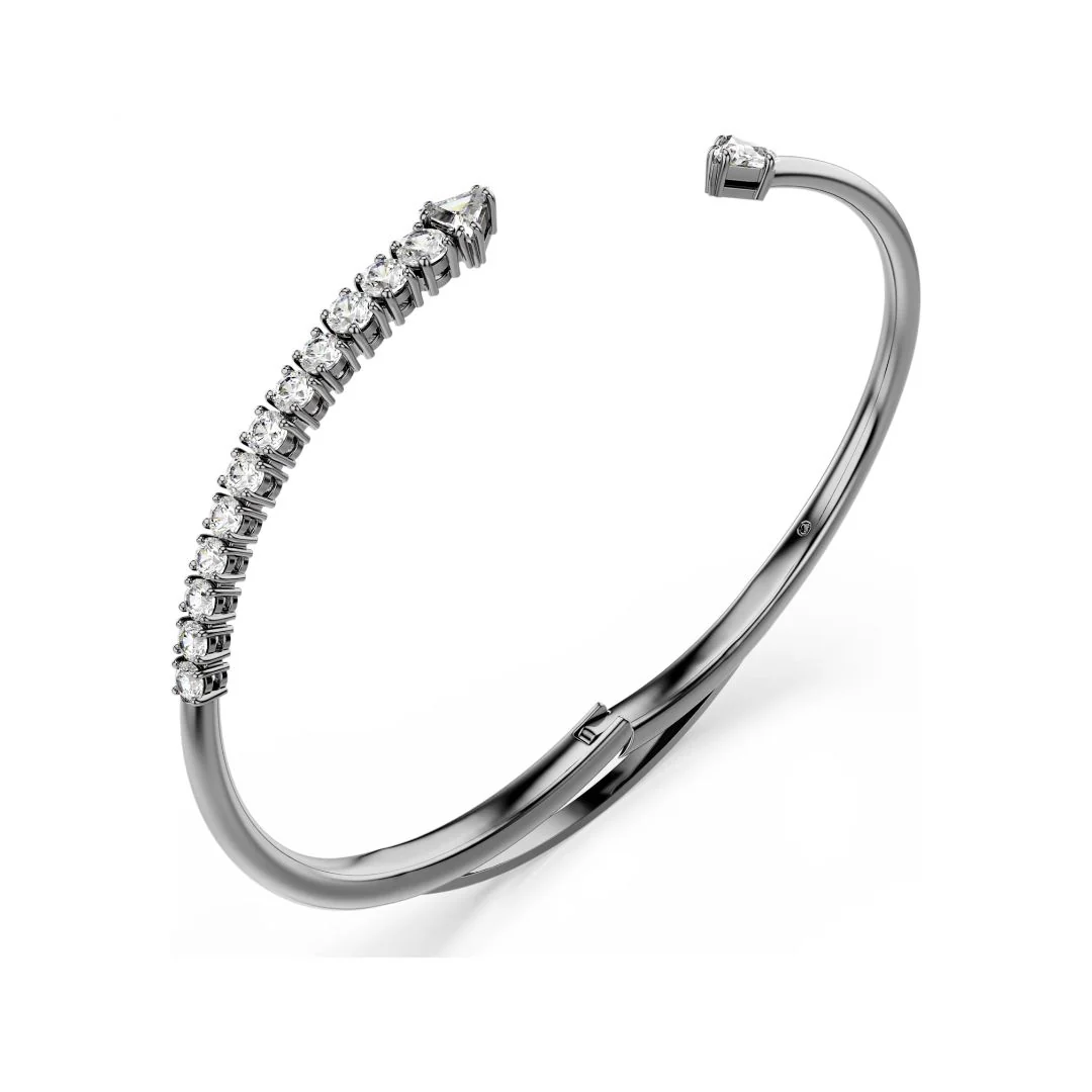 Swarovski Sublima rannerengas, tumma metalli ja kirkkaat kristallit - Image 5