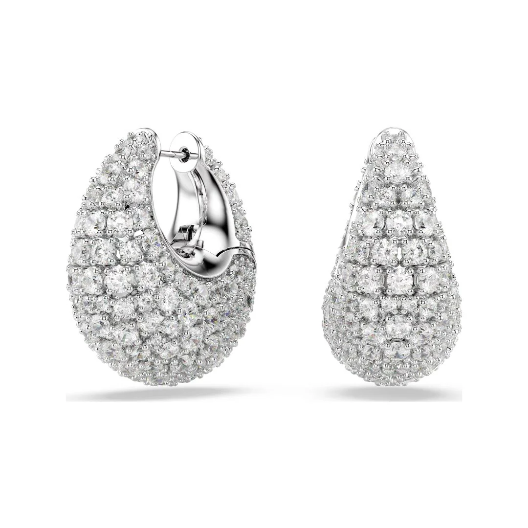 Swarovski Sublima rengaskorvakorut, vaalea metalli ja kirkkaat kristallit 5732281