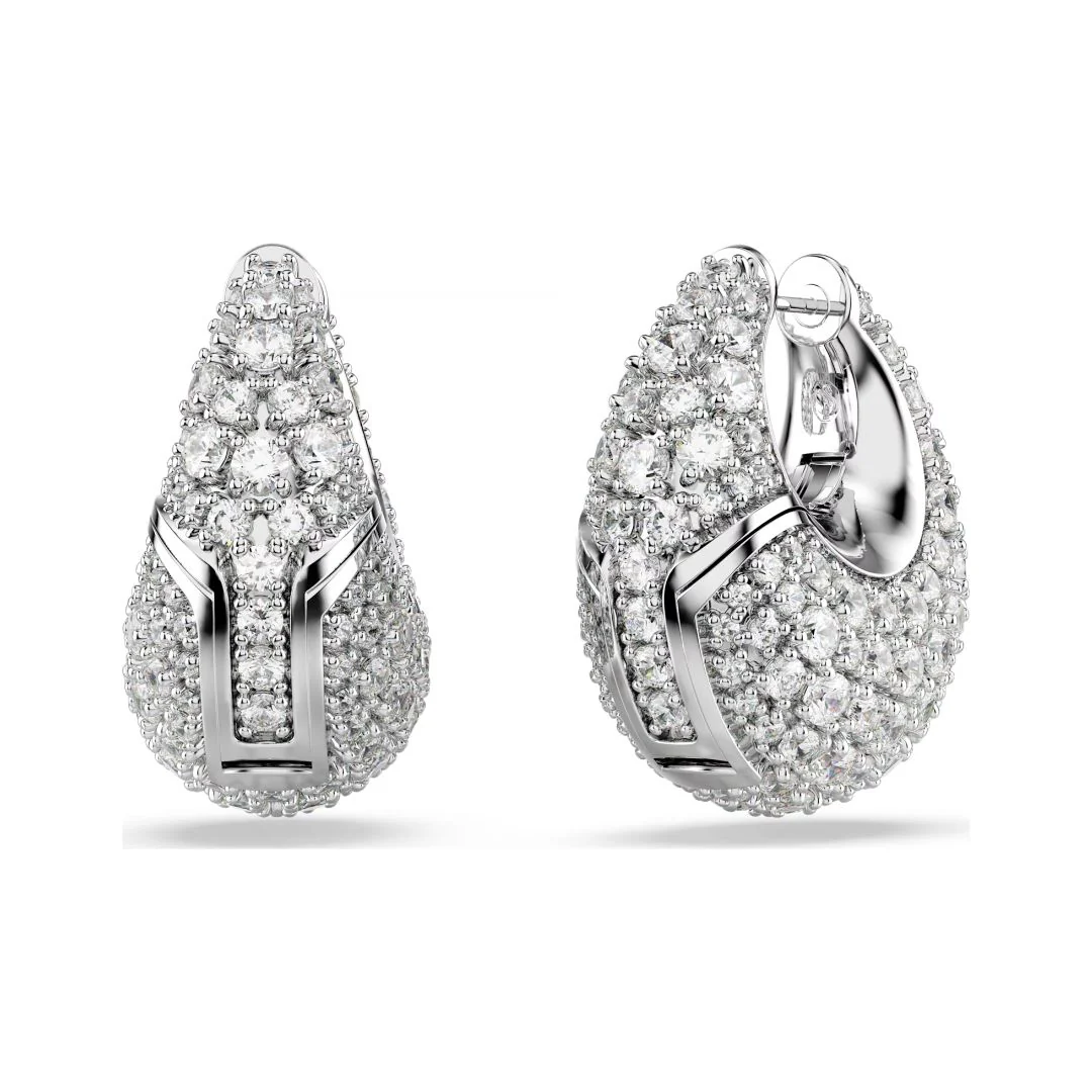 Swarovski Sublima rengaskorvakorut, vaalea metalli ja kirkkaat kristallit 5732281 - Image 2