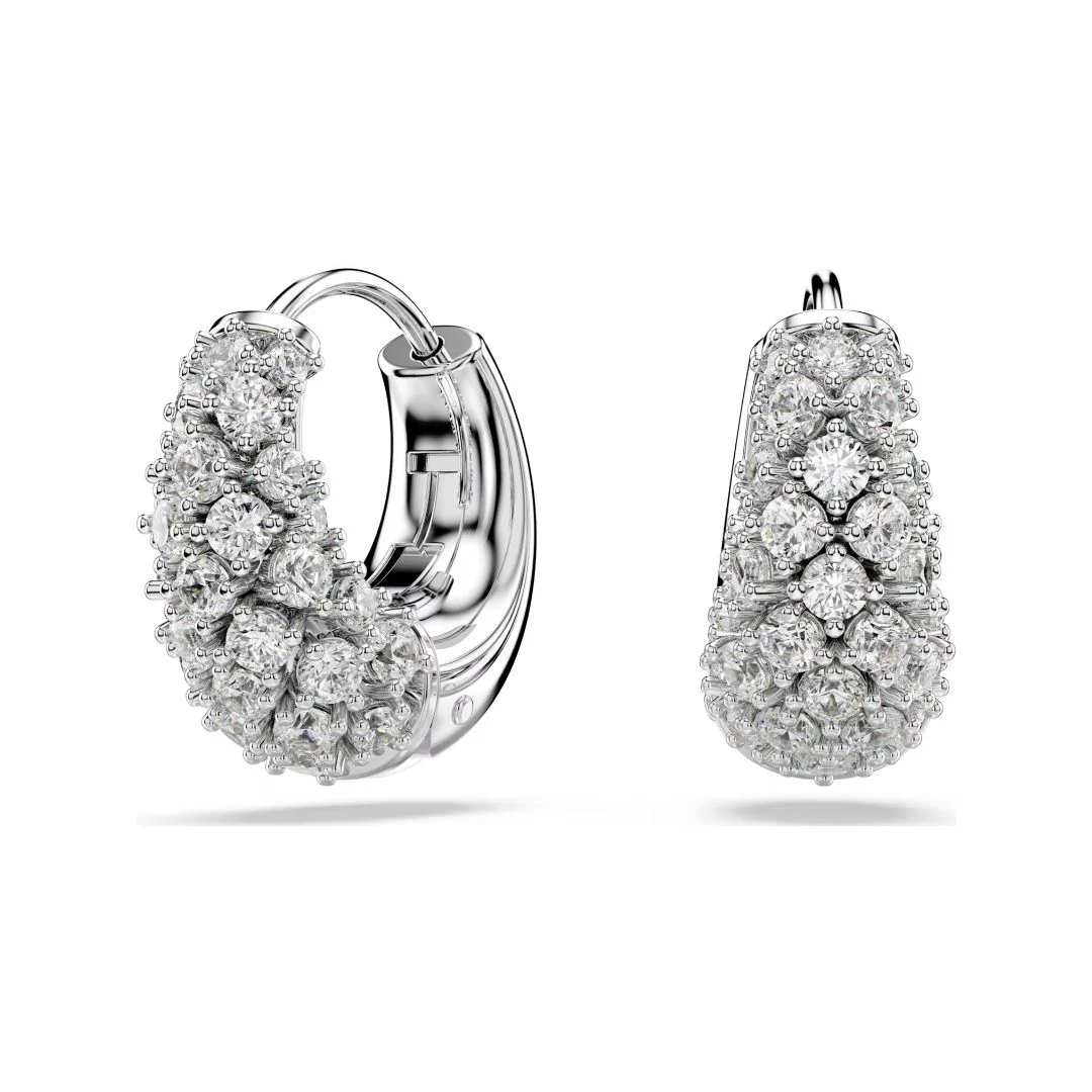 Swarovski Sublima rengaskorvakorut, vaalea metalli ja kirkkaat kristallit 5732282