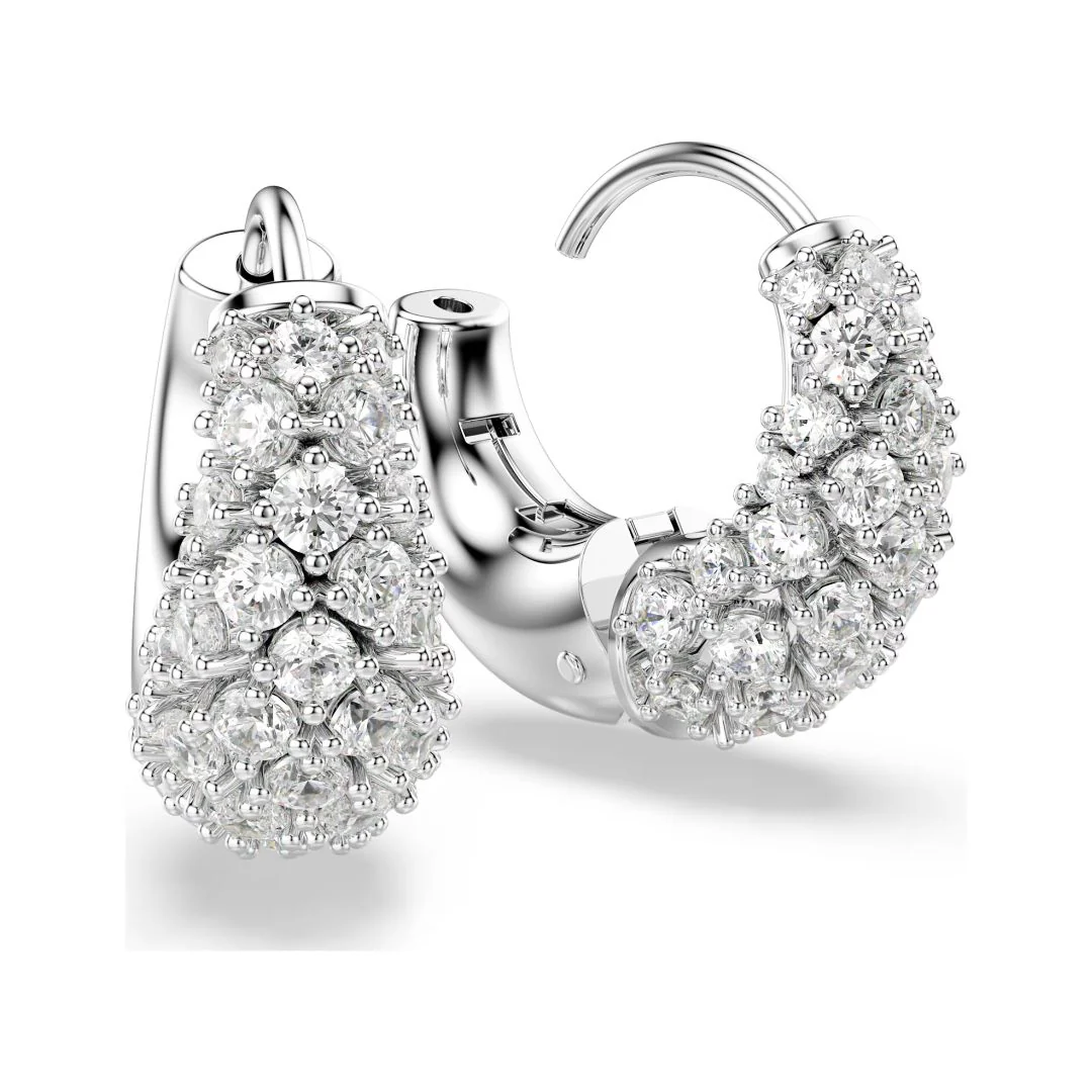 Swarovski Sublima rengaskorvakorut, vaalea metalli ja kirkkaat kristallit 5732282 - Image 4