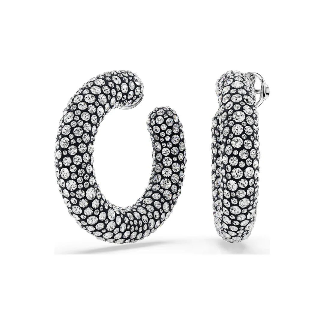 Swarovski Sublima rengaskorvakorut, vaalea metalli ja kirkkaat kristallit 5732283