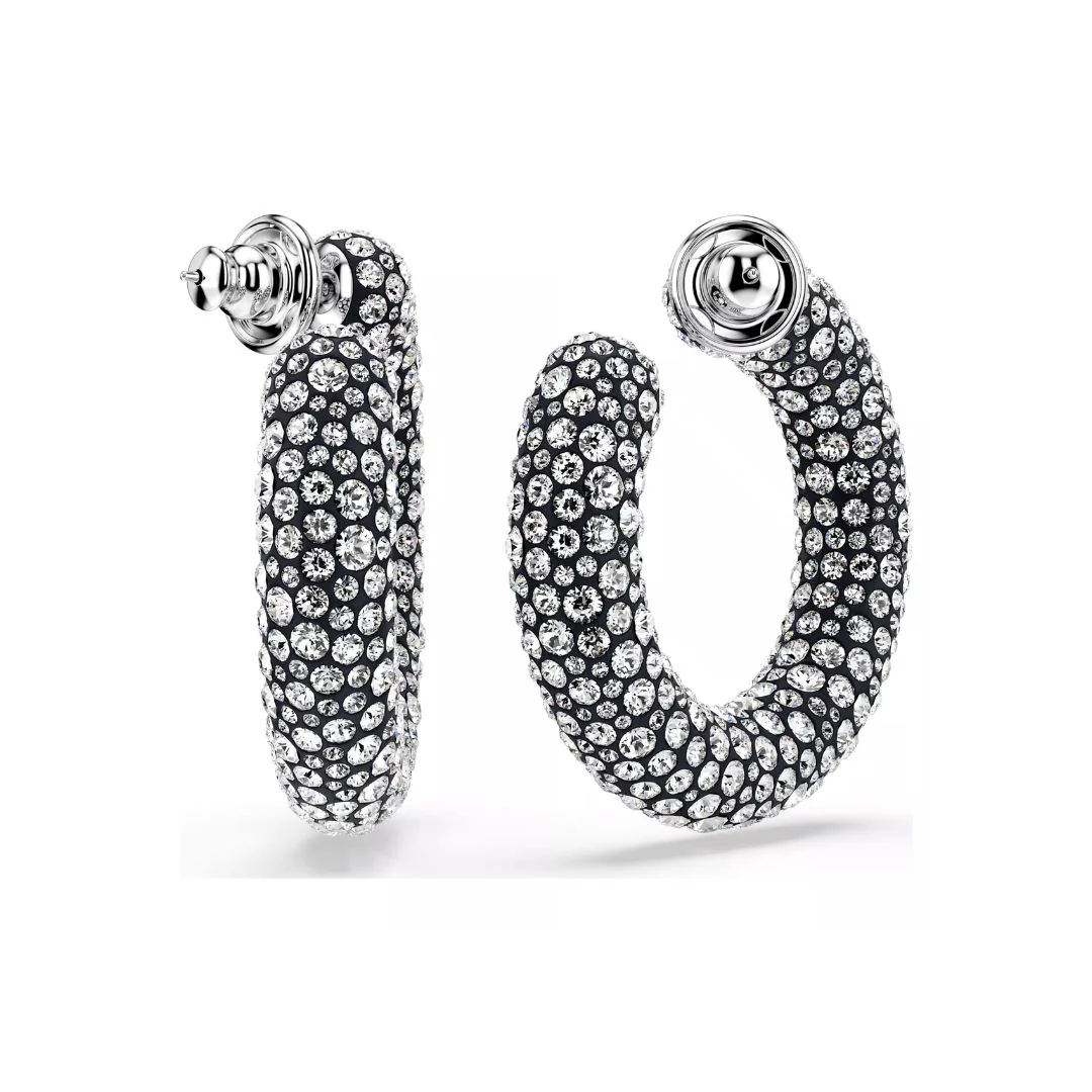 Swarovski Sublima rengaskorvakorut, vaalea metalli ja kirkkaat kristallit 5732283 - Image 3