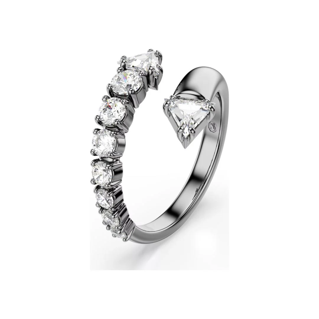 Swarovski Sublima sormus, tumma metalli ja kirkkaat kristallit - Image 3