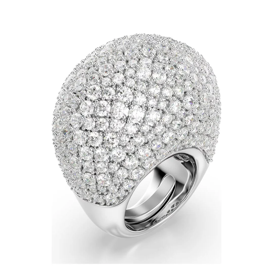 Swarovski Sublima sormus, vaalea metalli ja kirkkaat kristallit - Image 4