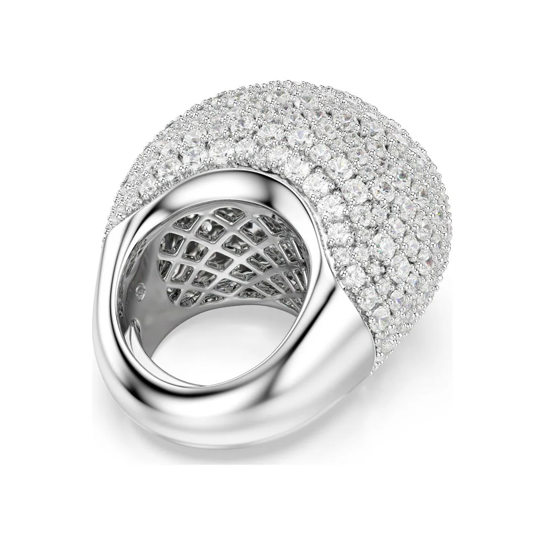 Swarovski Sublima sormus, vaalea metalli ja kirkkaat kristallit - Image 6