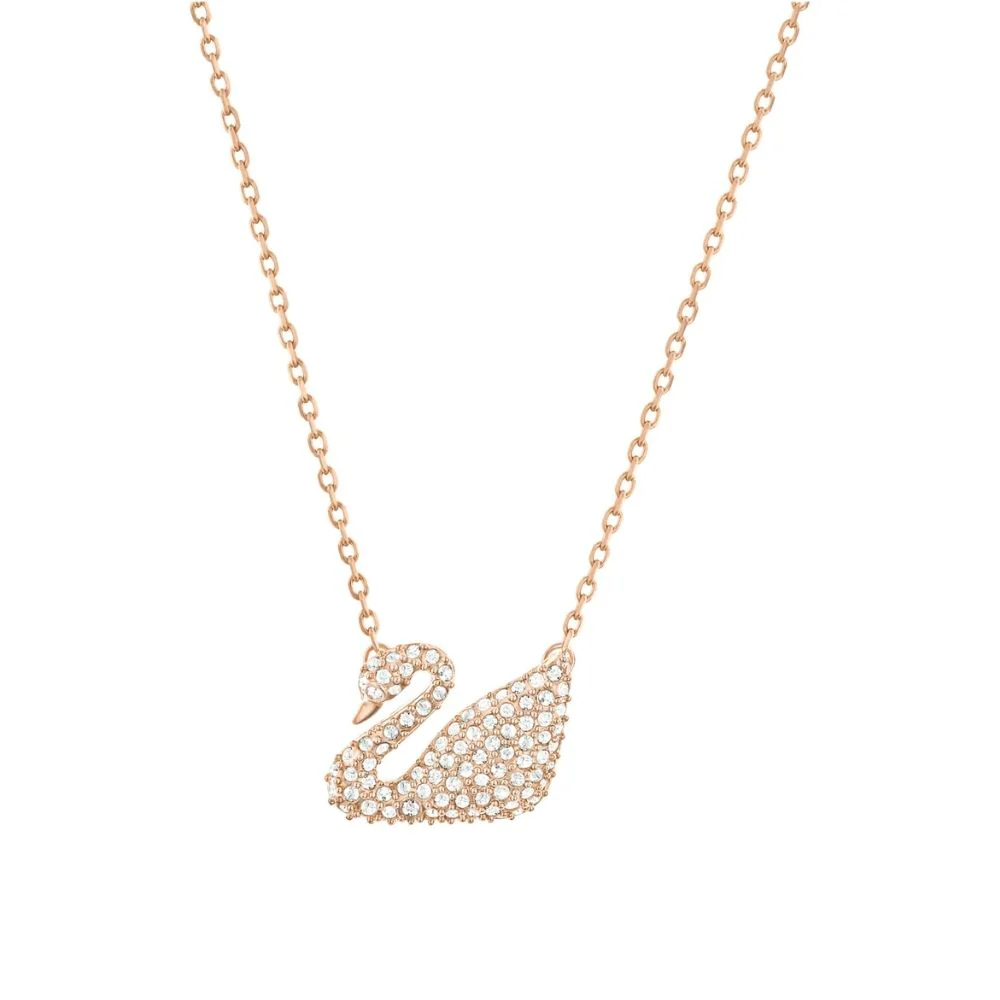Swarovski Swan kristalliriipus, rosekullan värinen