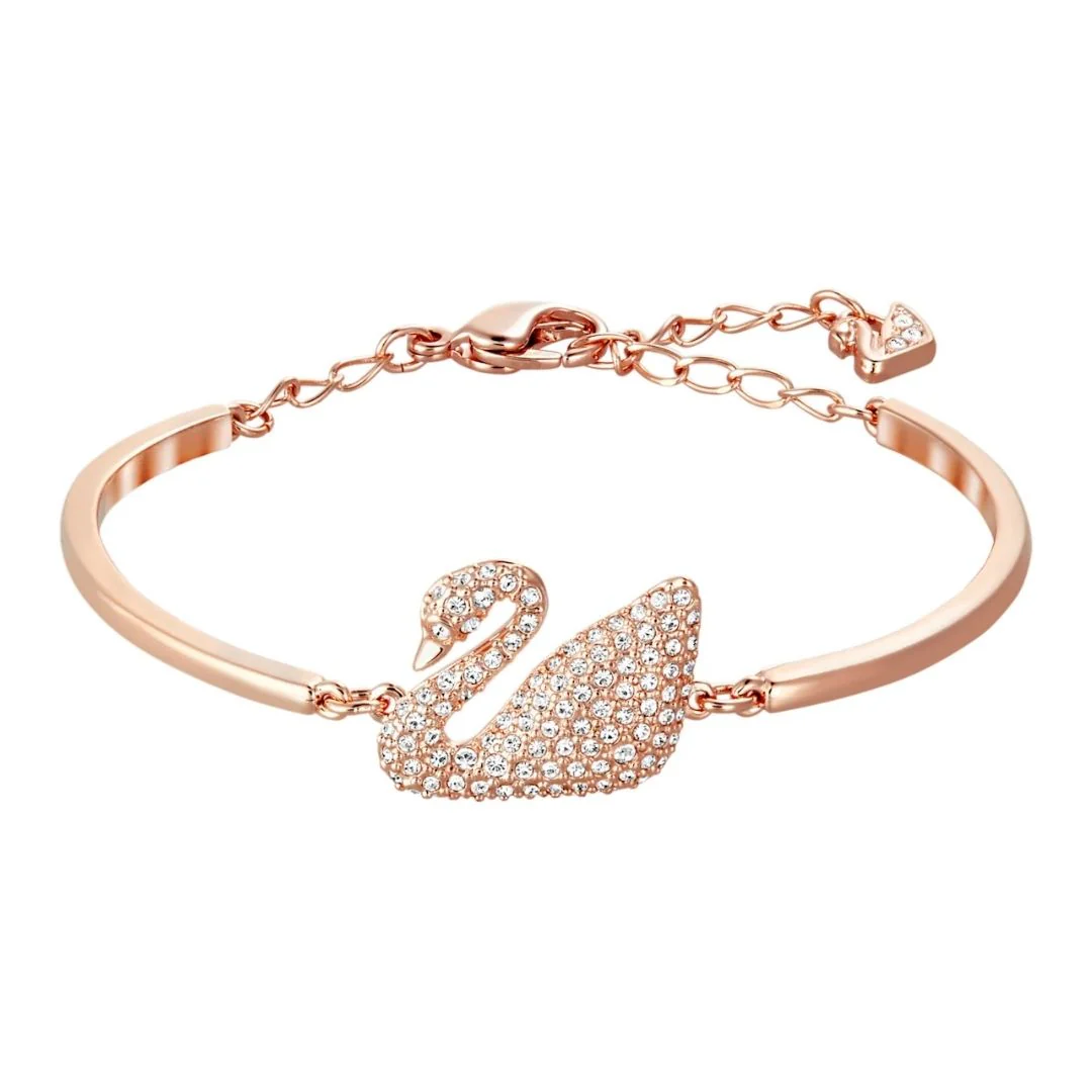 Swarovski Swan rannekoru, ruusukullan värinen