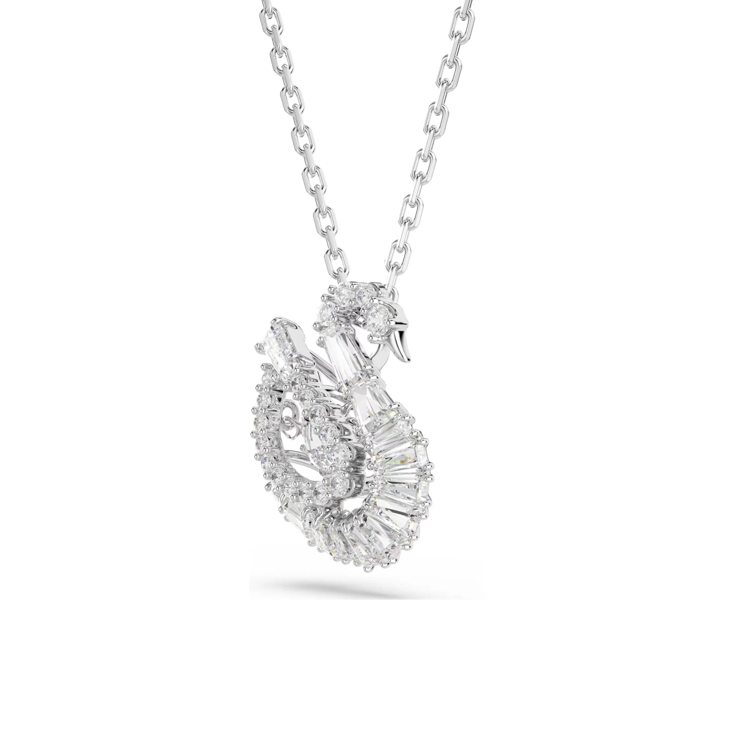 Swarovski Swan riipus, vaalea metalli ja kirkkaat kristallit 5732412 - Image 3