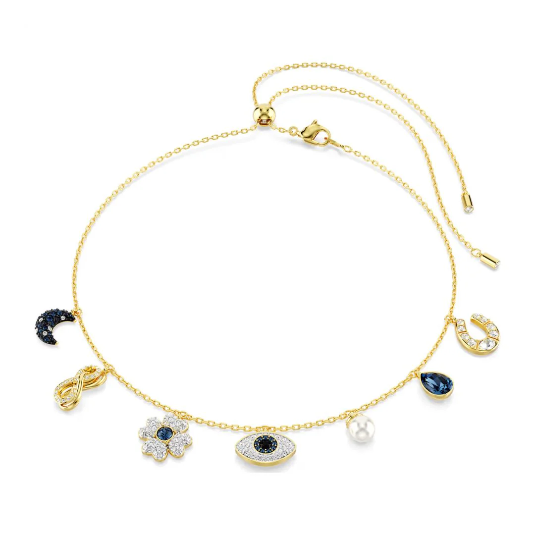 Swarovski Symbolica choker kaulakoru, keltakullanvärinen ja eri väriset kristallit, 5692164