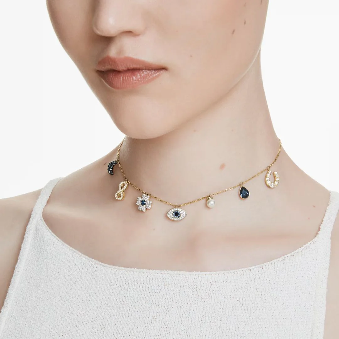 Swarovski Symbolica choker kaulakoru, keltakullanvärinen ja eri väriset kristallit, 5692164 - Image 2