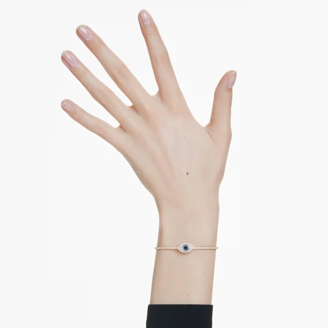 Swarovski Symbolica Evil Eye rannekoru, keltakullanväri ja eri väriset kristallit - Image 2