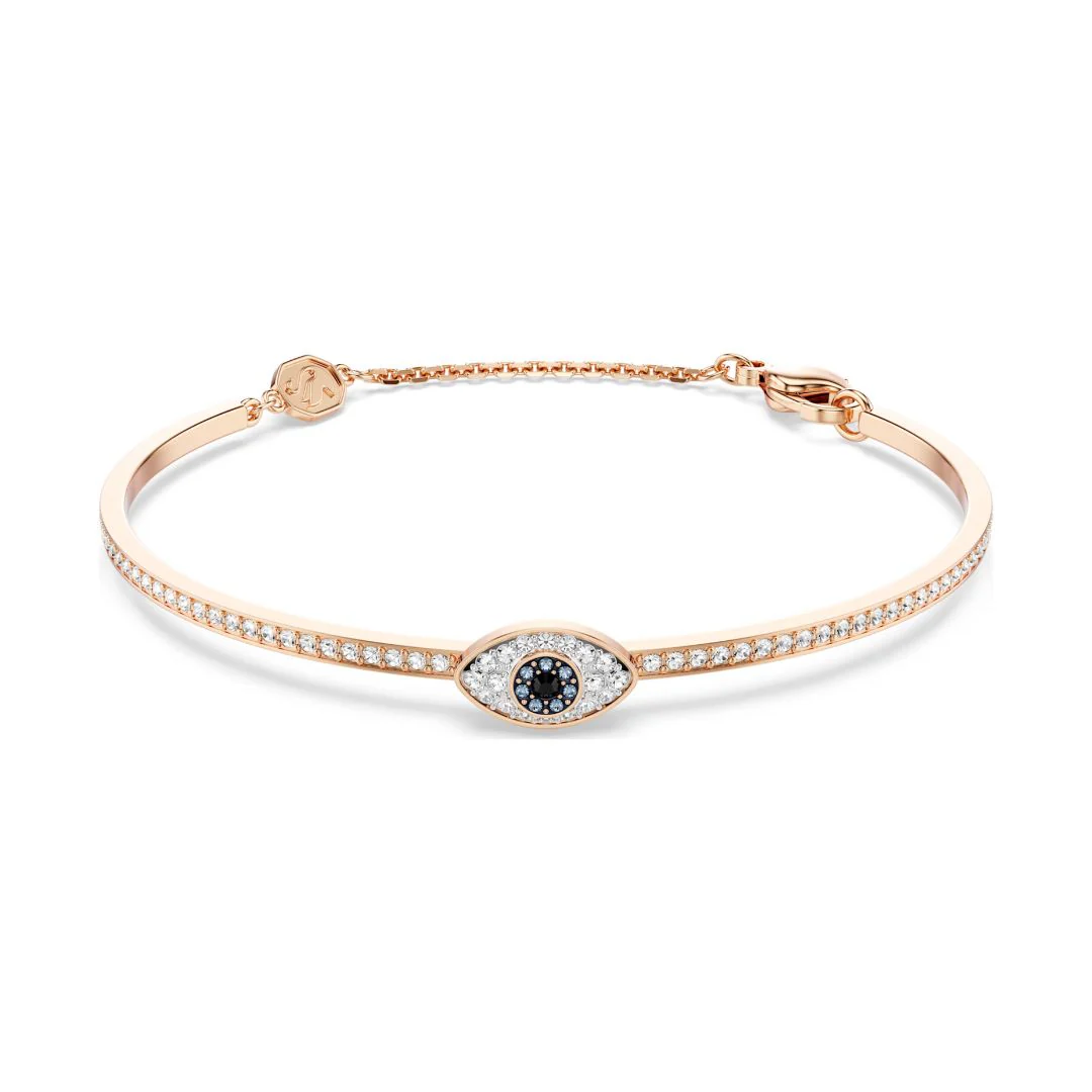 Swarovski Symbolica Evil Eye rannekoru, rosekullattu ja eri väriset kristallit
