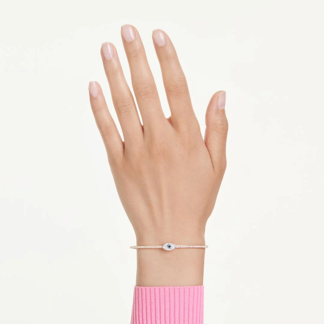 Swarovski Symbolica Evil Eye rannekoru, rosekullattu ja eri väriset kristallit - Image 2