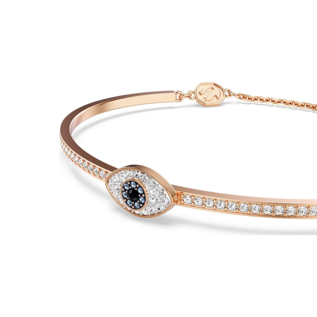 Swarovski Symbolica Evil Eye rannekoru, rosekullattu ja eri väriset kristallit - Image 3
