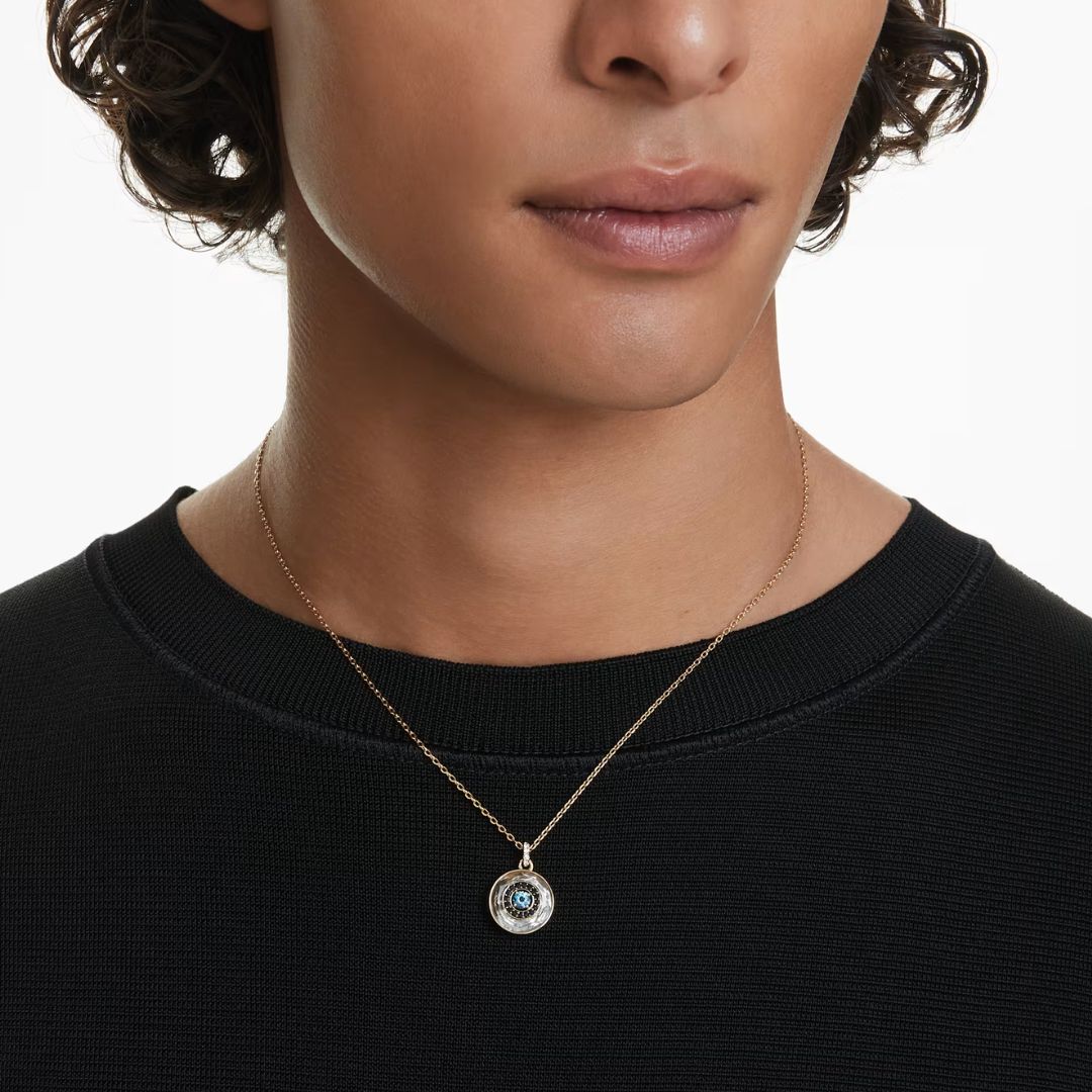 Swarovski Symbolica Evil Eye riipus, keltakullanvärinen ja eri väriset kristallit 5692169 - Image 5